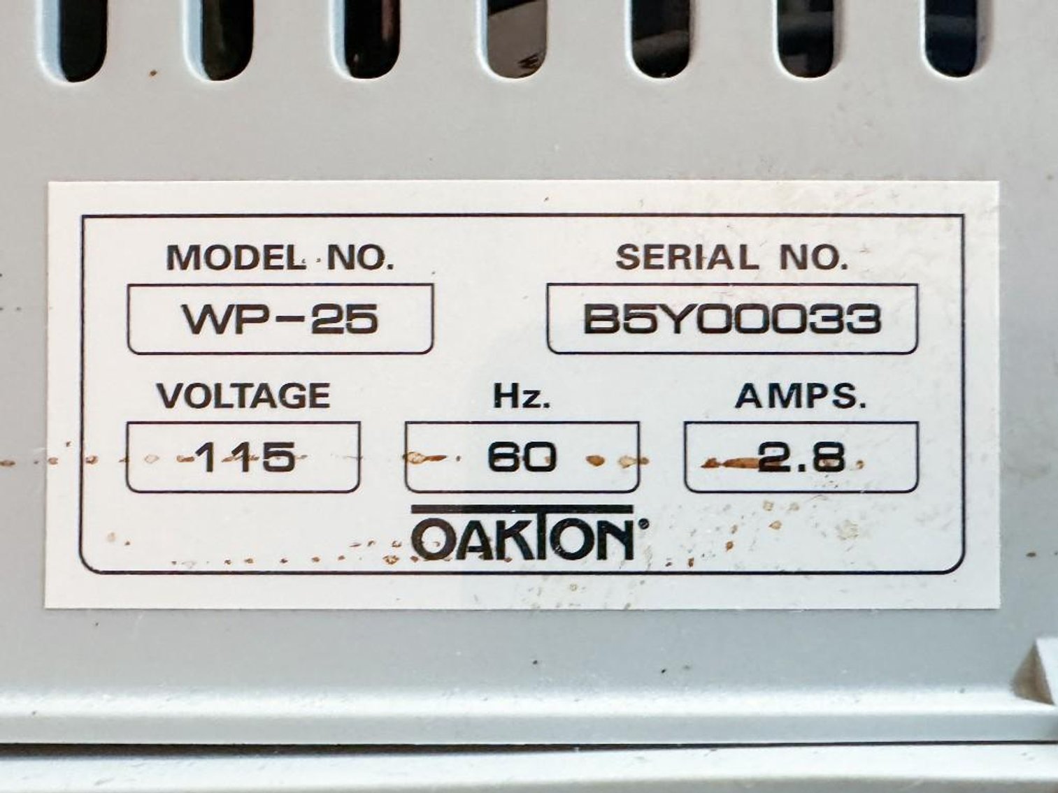 Image for MJK2317 Oakton Aspirator Pump WP-25