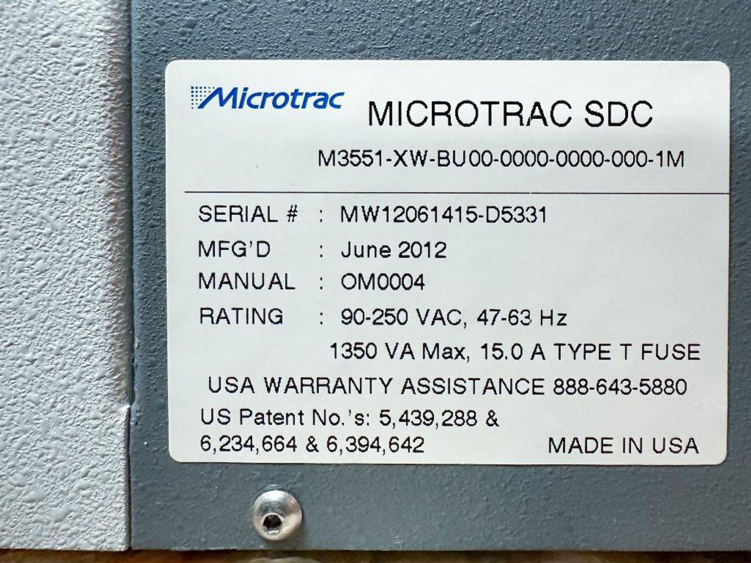 Image for MJK2328 Micro Trac System ( S3500 & SDC )