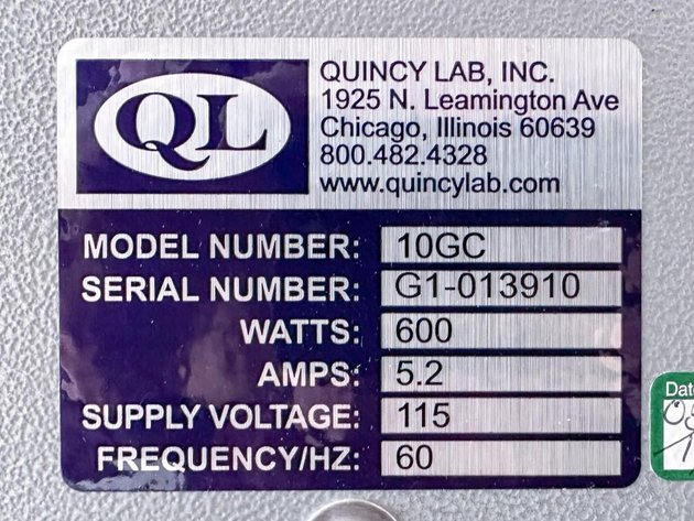 Image for MJK2347 Quincy Lab Oven Model 10