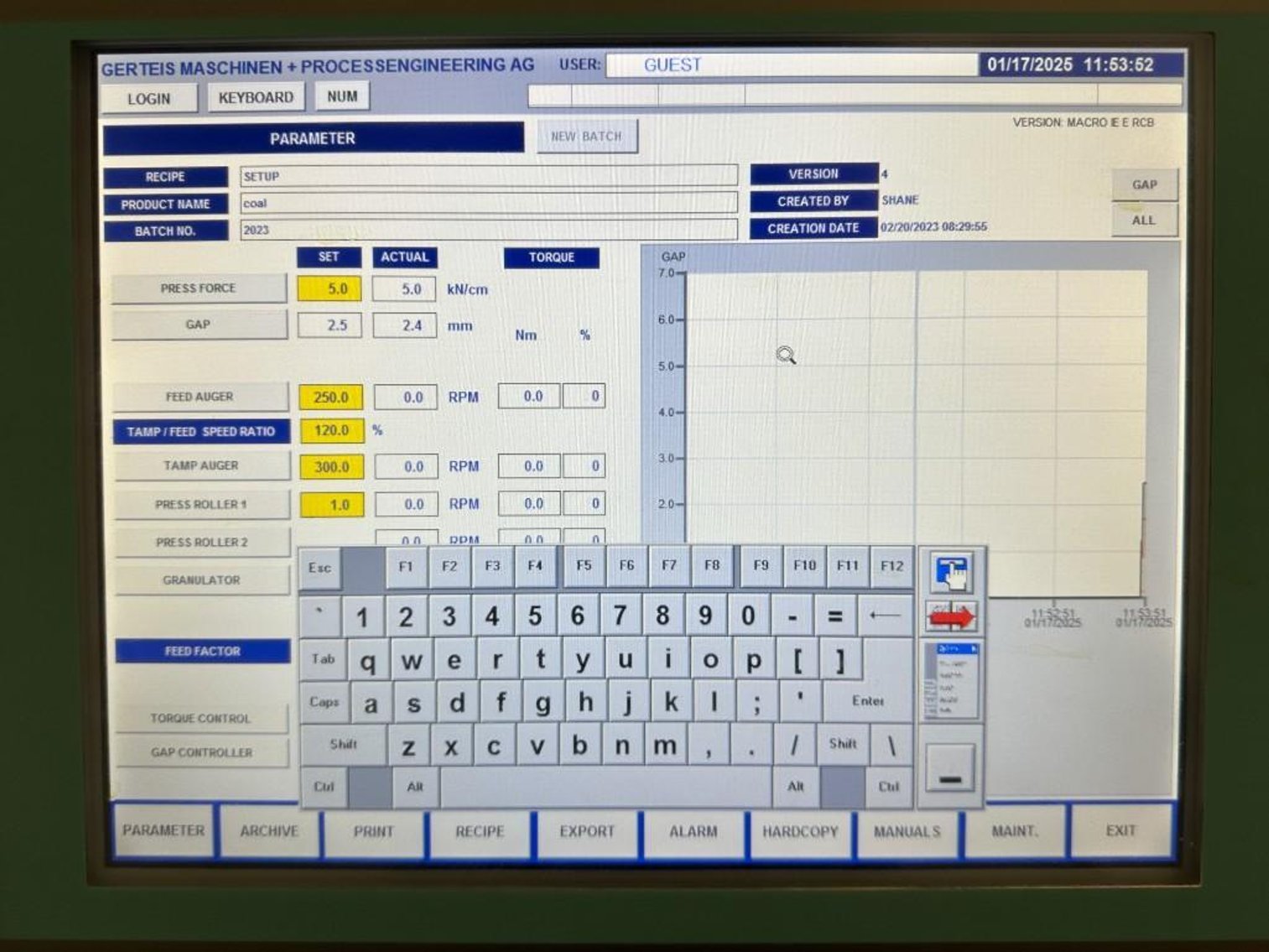 Image for MJK2380 GERTEIS POLYGRAN 250/100/3 Roller Compactor