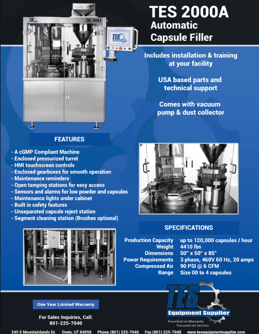 Image for MJK2381 ACF-2000 Encapsulation Machine Tooled With 