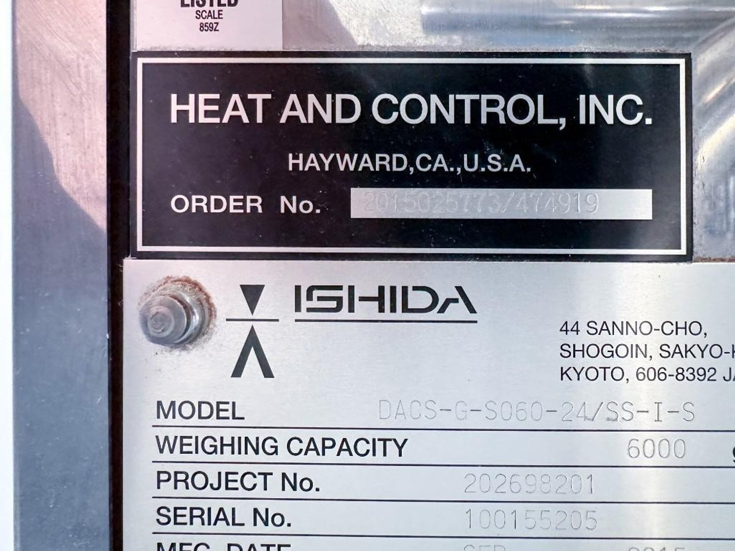 Image for MJK2387 Ishida High Speed Checkweigher