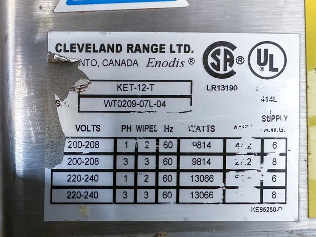 Image for MJK2386 2- 12 Gallon Cleveland Dual Hot Kettle System