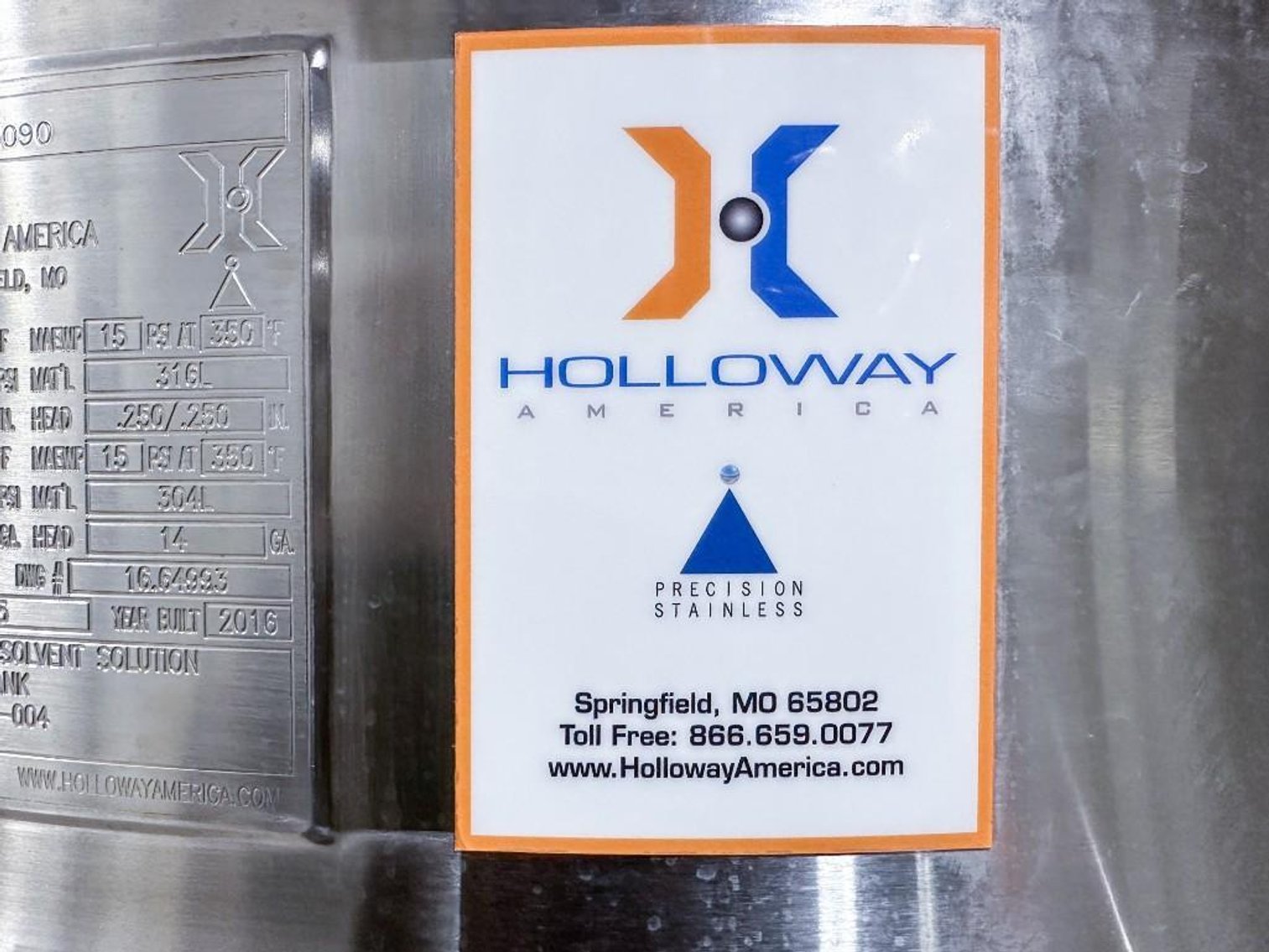 Image for MJK2388 Holloway Jacketed Vessel With Agitation (450L)