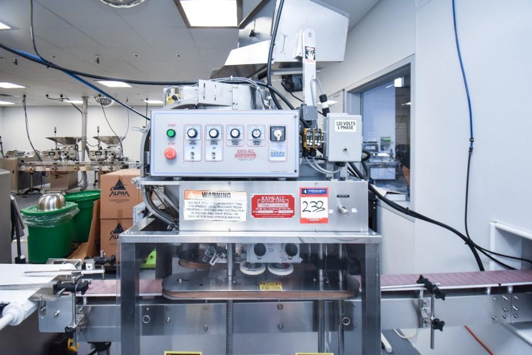 Image for ***SOLD*** MJK2128A Complete Capsule and Tablet Bottling Line 