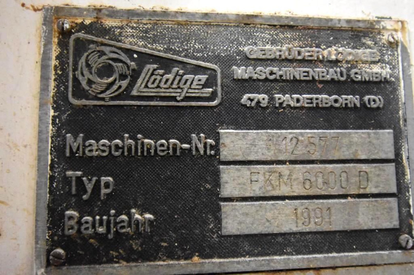 Image for MJK2410 Lodige Littleford Mixer KM6000D