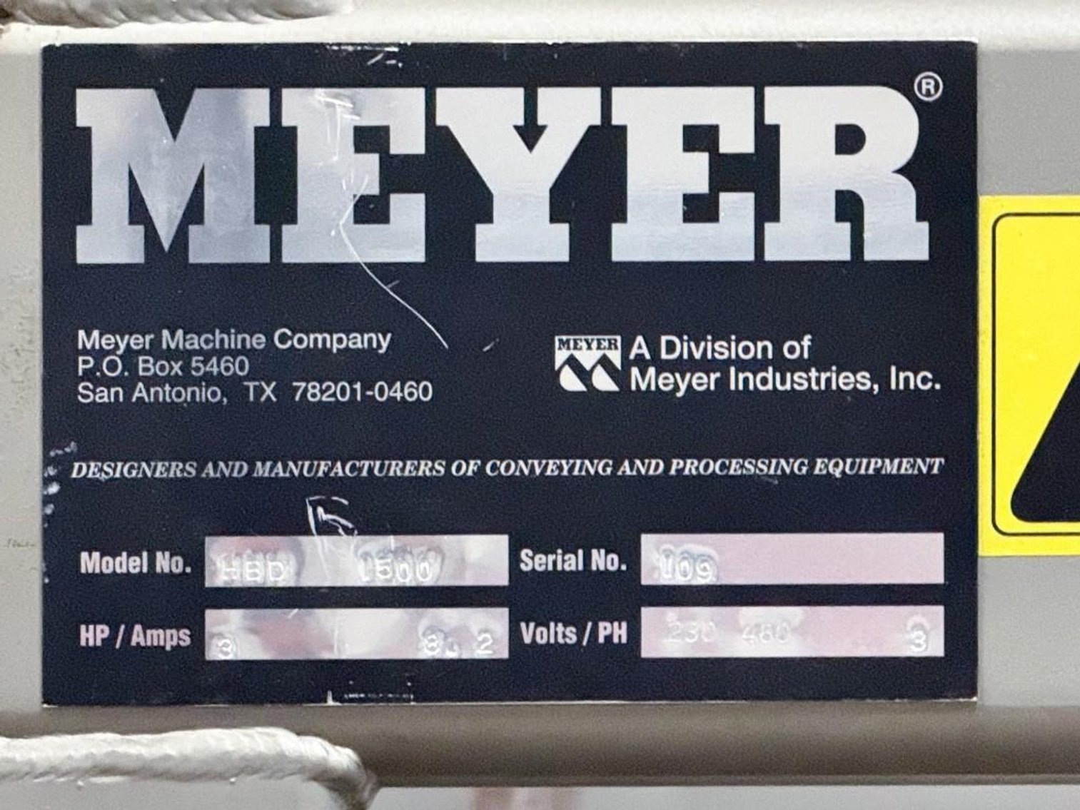 Image for ***SOLD*** MJK1277 Meyer Bin Dumper HBD 1500