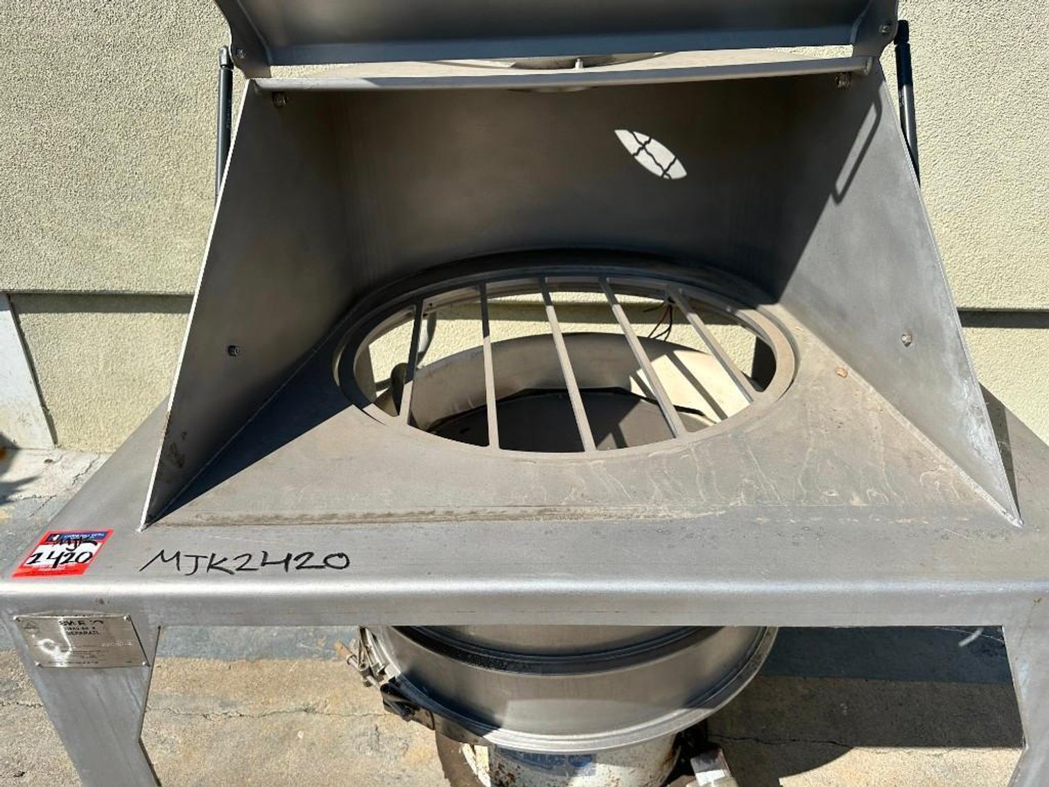 Image for ***SOLD*** MJK2420 Sweco Sifter Separator with Dust Hood ZS30SBD