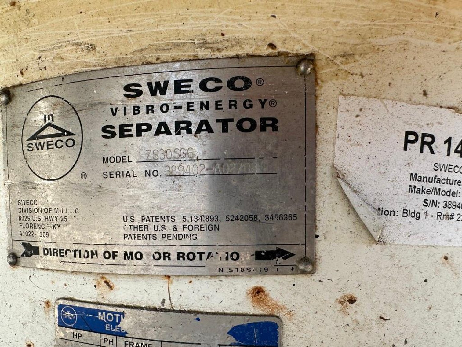 Image for ***SOLD*** MJK2419 Sweco Sifter Separator with Dust Hood 30