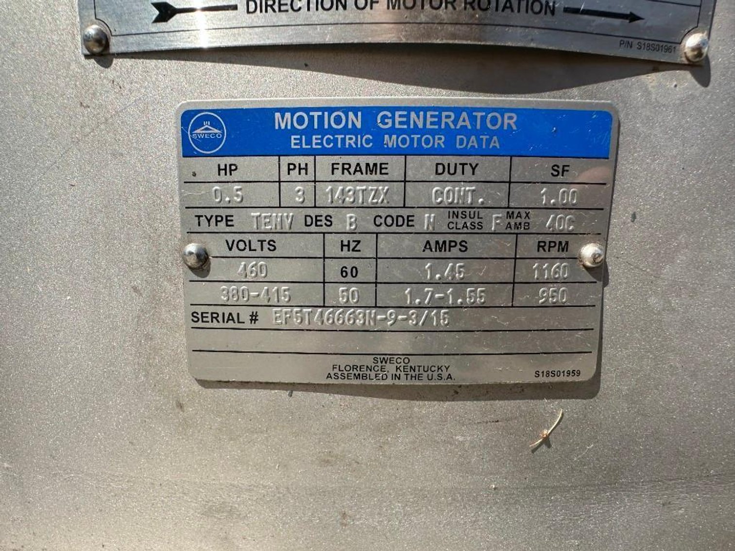 Image for ***SOLD*** MJK2418 Sweco Sifter Separator 30