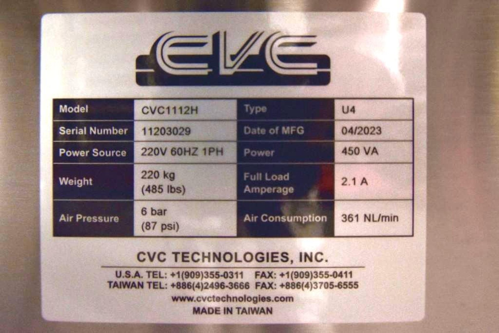 Image for MJK2121A CVC 1112H Desiccant Barrel Inserter