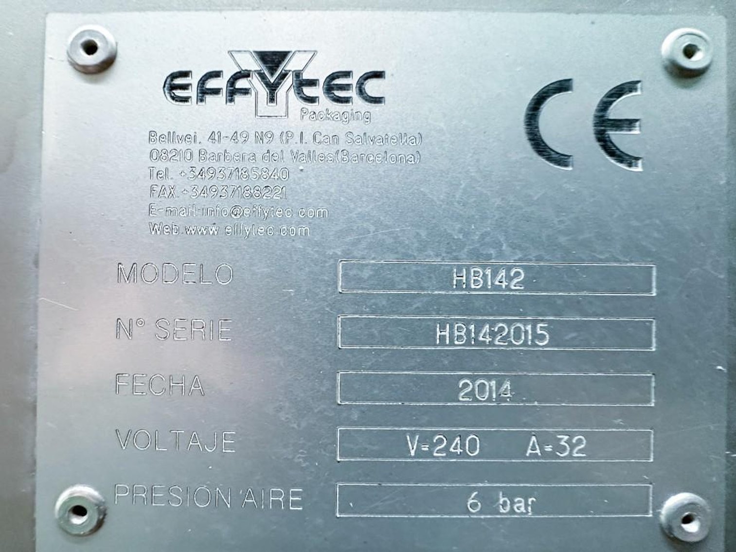 Image for MJK2425 Effytec Pouch Filling machine HB142