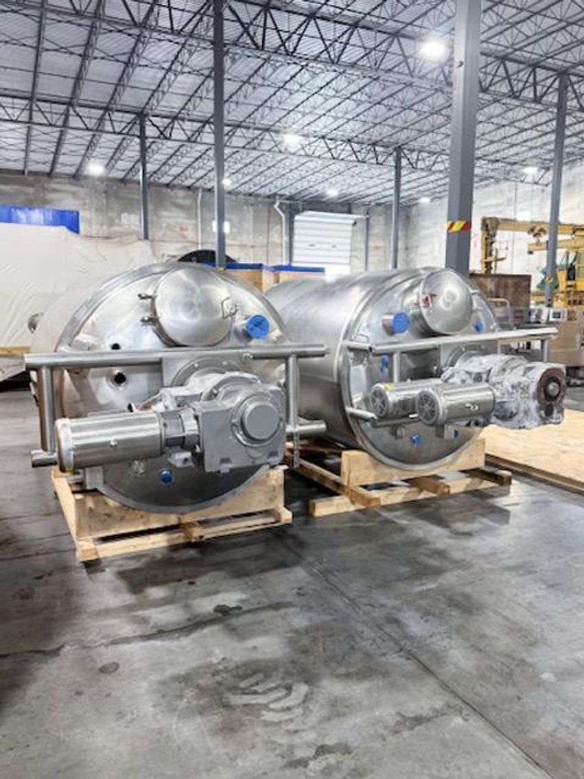 Image for ***SOLD*** MJK2435 Lee 1,000-Gallon 316 Stainless Steel Jacketed Kettle with Dual Motion Agitation