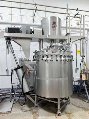 Image for ***SOLD*** MJK2437 400 Gallon Lee Jacketed Tri Mix Turbo Shear Vacuum Mixing Kettle