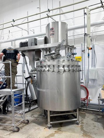 Image for ***SOLD*** MJK2437 400 Gallon Lee Jacketed Tri Mix Turbo Shear Vacuum Mixing Kettle