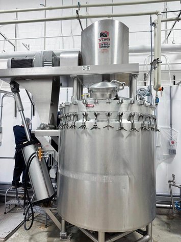Image for ***SOLD*** MJK2437 400 Gallon Lee Jacketed Tri Mix Turbo Shear Vacuum Mixing Kettle
