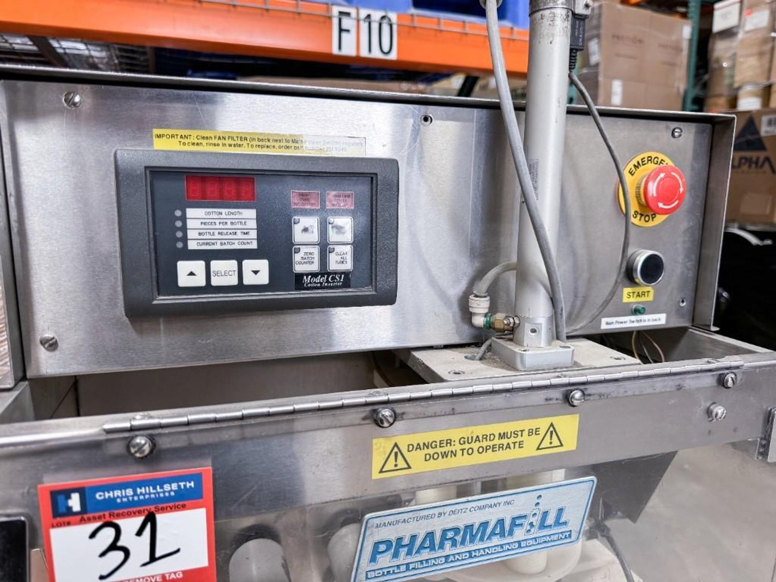 Image for MJK2443 Pharma Fill Cottoner CS1