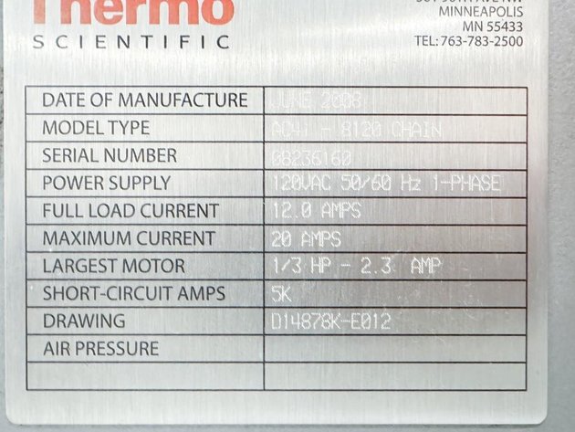 Image for MJK2479 Thermo Scientific High Speed Checkweigher AC4i- 8120 Chain