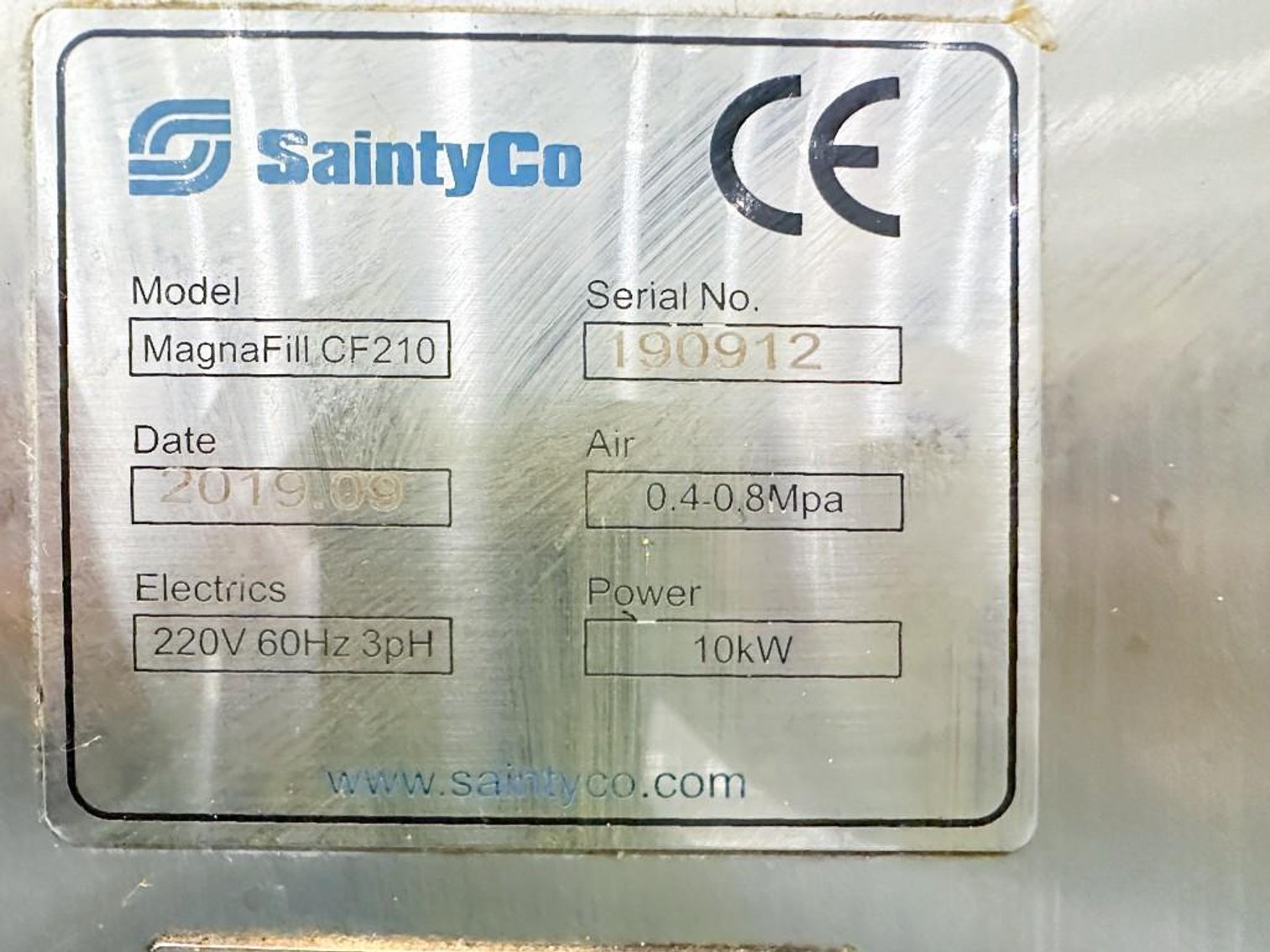 Image for MJK2482 SaintyCo Magnafill CF210 Encapsulation Machine