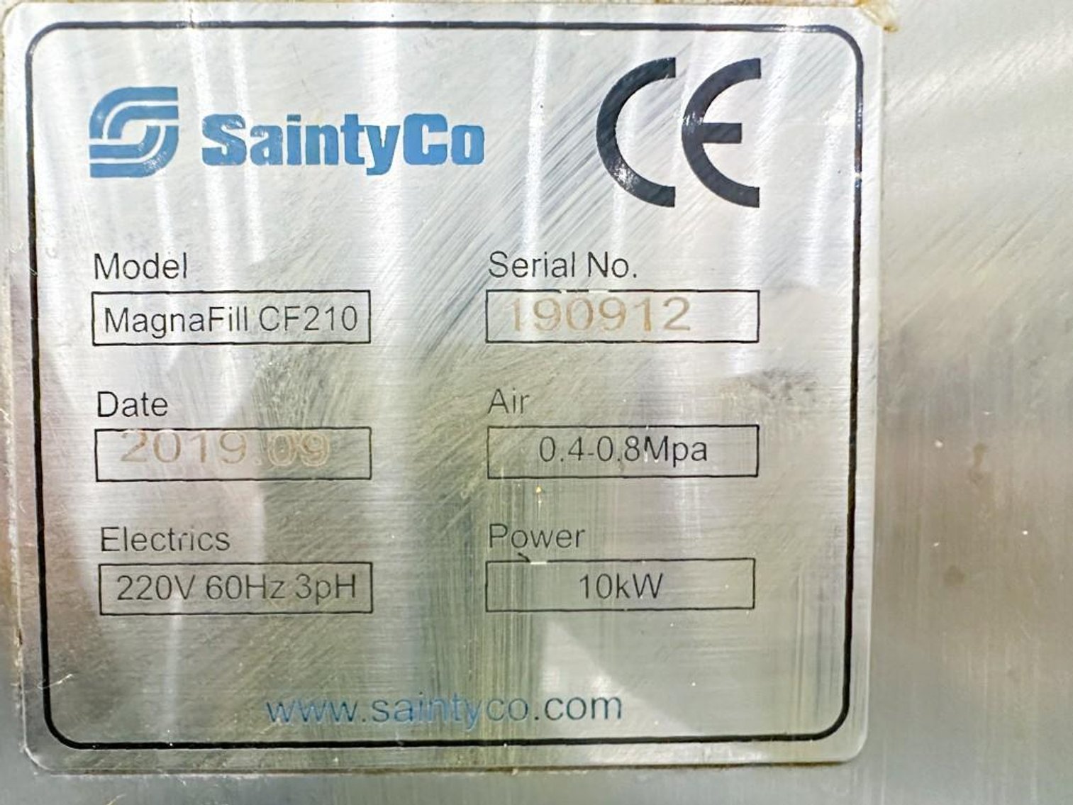 Image for MJK2482 SaintyCo Magnafill CF210 Encapsulation Machine