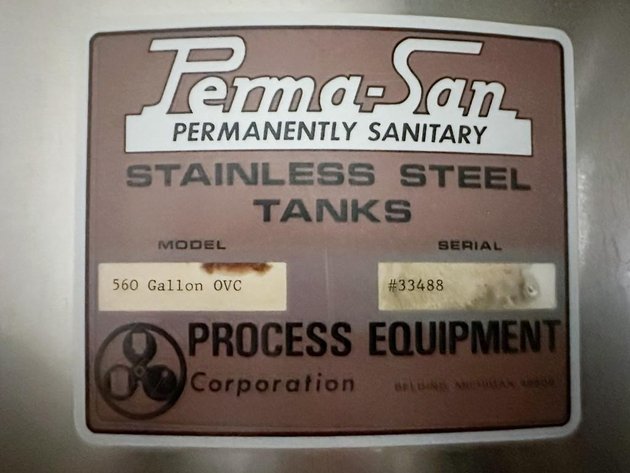Image for MJK2503 560 Gallon Perma -San Stainless Steel Tanks