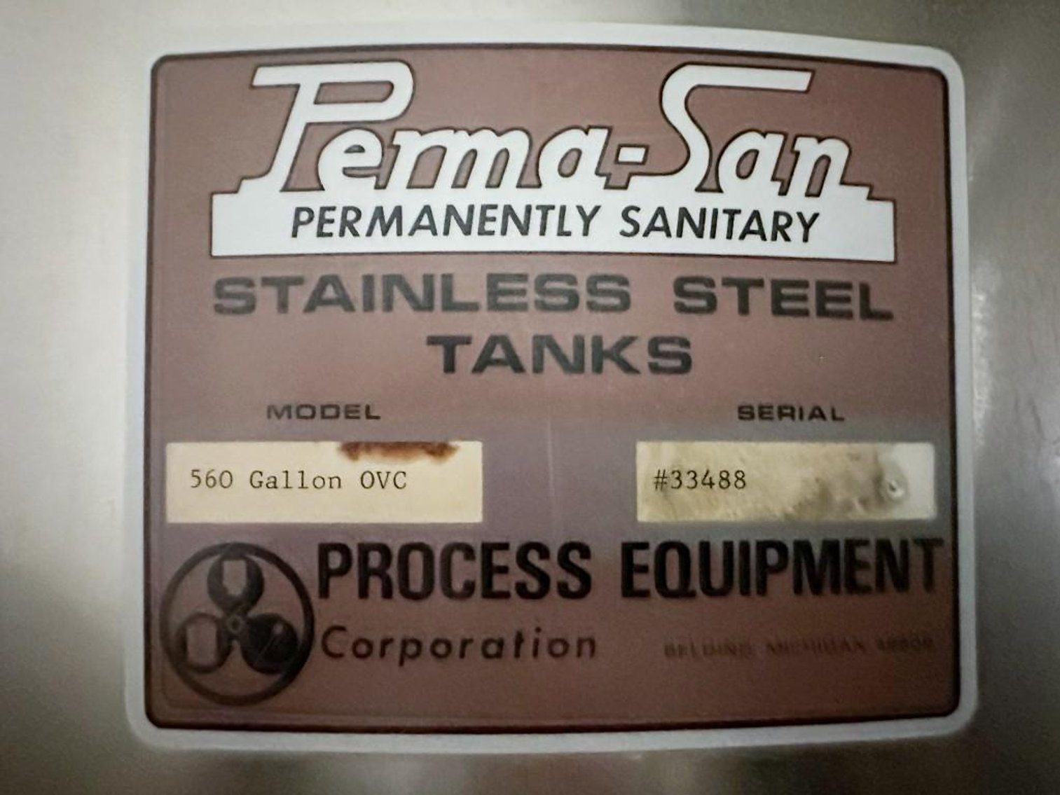 Image for MJK2503 560 Gallon Perma -San Stainless Steel Tanks