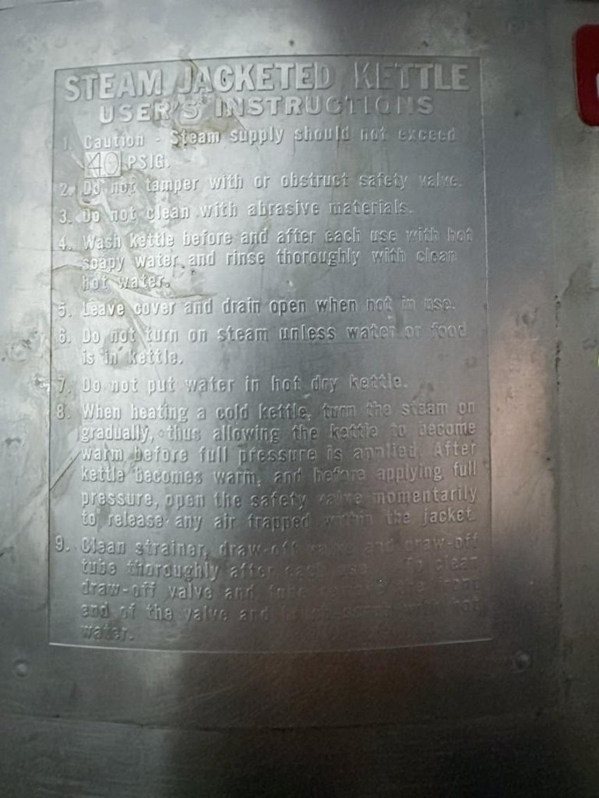 Image for MJK2511 Groen 40 Gallon Jacketed Kettle