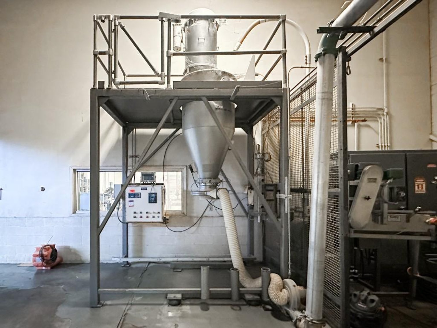 Image for MJK2520 Vacuum Max Powder Handling System with Mezzanine & Weigh-Tronics Scale