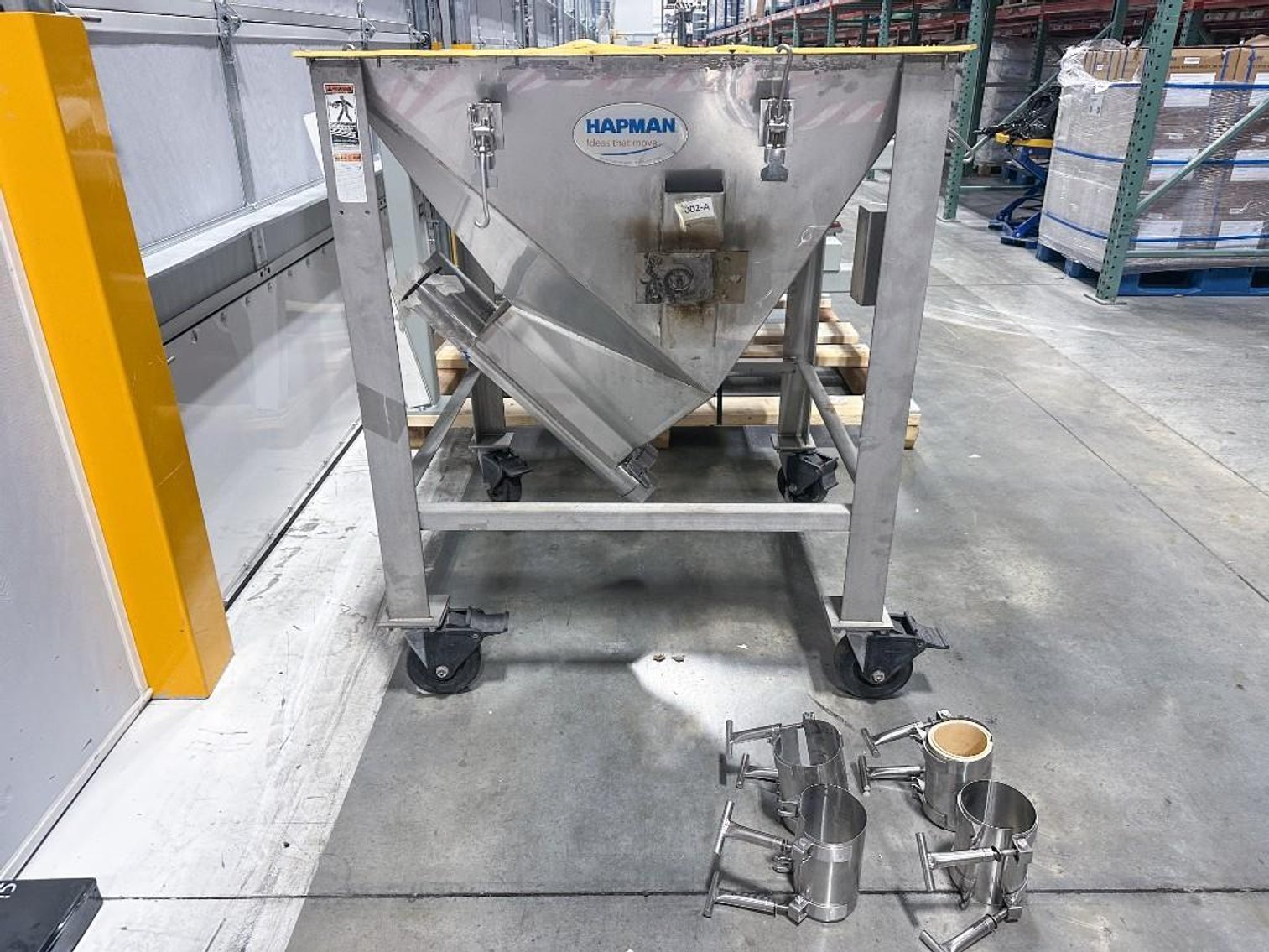 Image for MJK2529 Hapman Double Auger Powder Elevator with Hopper