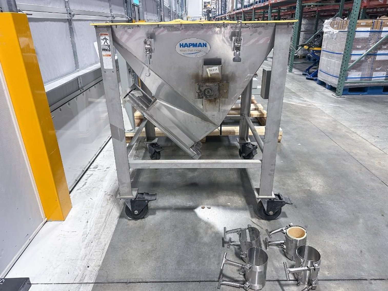 Image for MJK2529 Hapman Double Auger Powder Elevator with Hopper