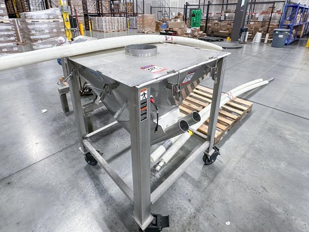 Image for MJK2539 Hapman Double Auger Powder Elevator with Hopper