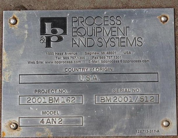 Image for ***SOLD*** MJK1286 Process Equipment Model 4AN2 Jacketed Sigma Blade Mixer,