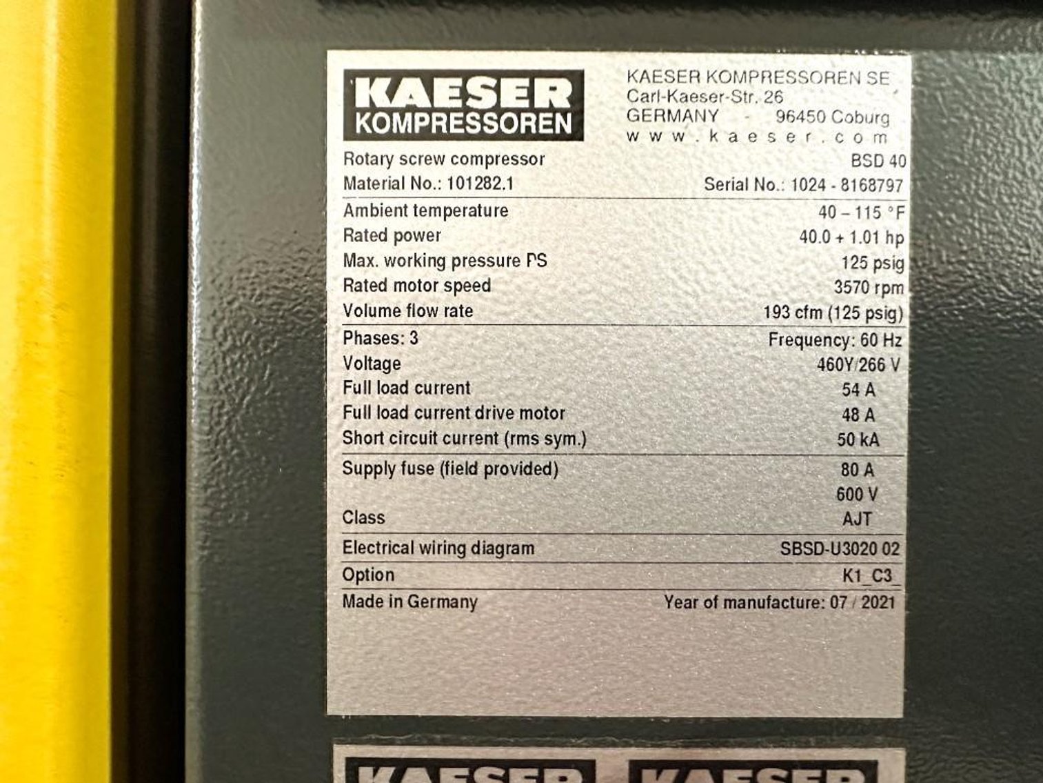 Image for MJK2563 Kaeser Secotec TE142 Air Dryer