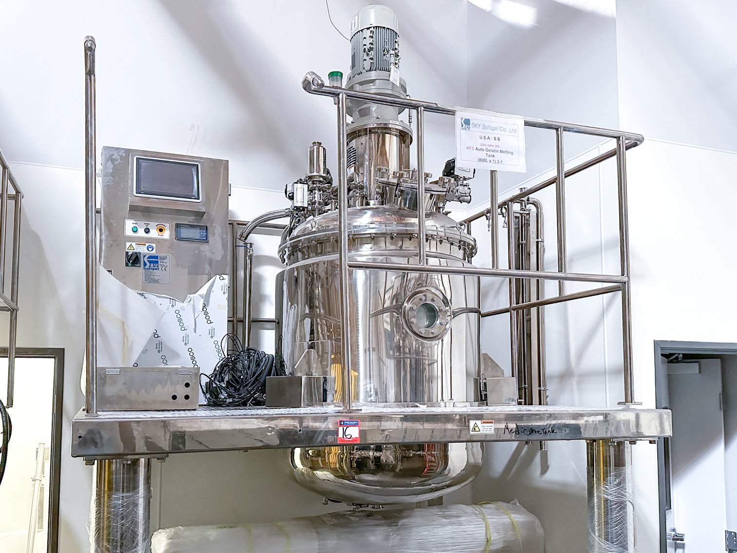 Image for MJK2572 NEW - SV3000 Sky Softgel Encapsulation Machine and Mixing Tanks Suite