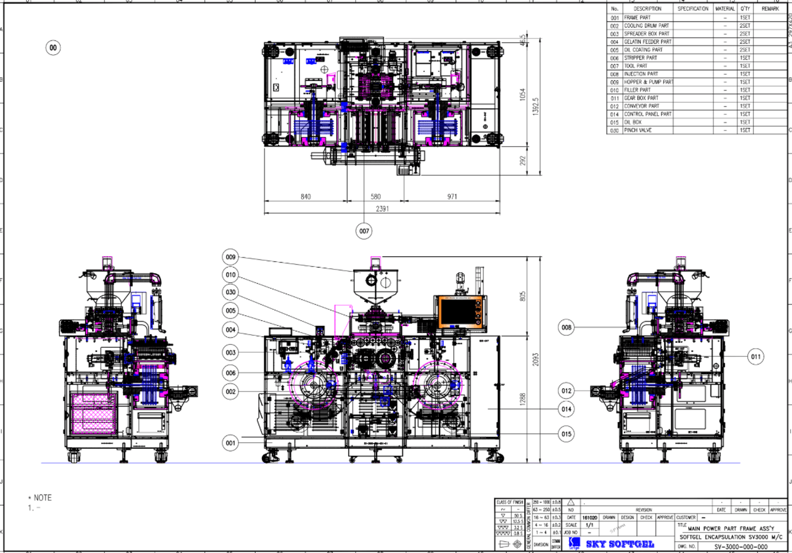 Image for MJK2572 NEW - SV3000 Sky Softgel Encapsulation Machine and Mixing Tanks Suite