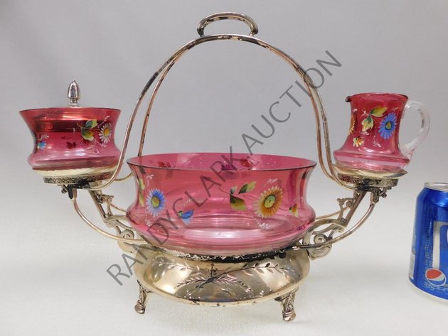 Image for ANTIQUE ART GLASS AND CHINA AUCTION