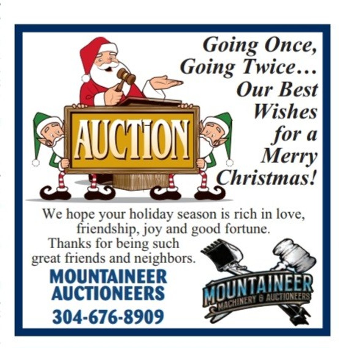 Image for December Online Consignment & Equipment Auction!