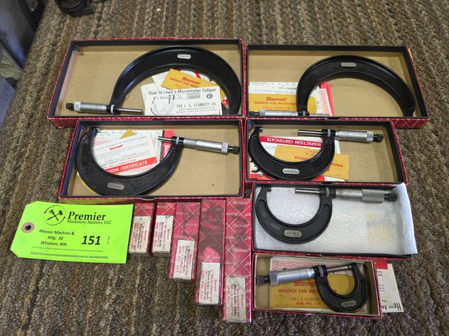 Image for Starrett no. 436 Micrometer Set.