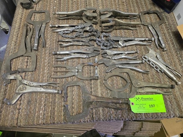 Image for Group of Assorted Vise Grips and Clamps.