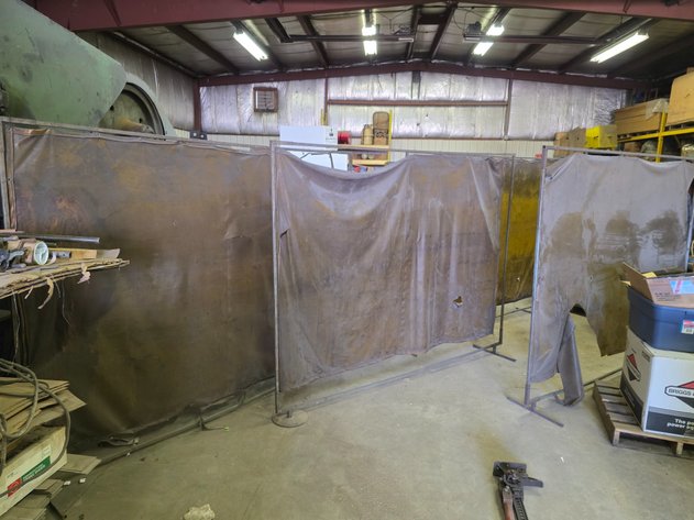 Image for (4) Welding Curtains w/ Frames.