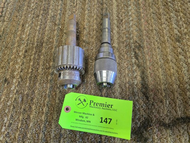 Image for (2) Drill Chucks on MT#3 Shank.