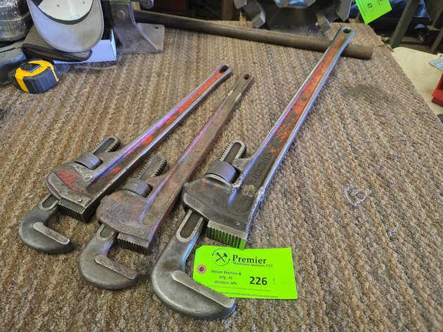 Image for (3) Pipe Wrenches.