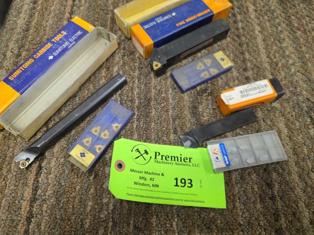 Image for (3) Insert Type Cutting Tools.