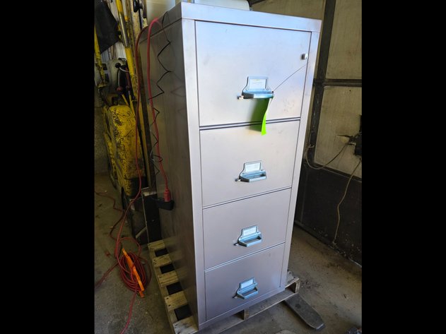 Image for Fire Proof 4-Drawer Vertical File Cabinet.