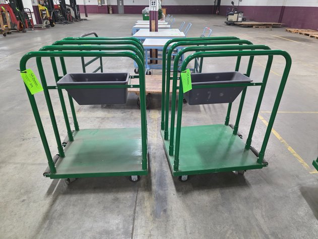 Image for (2) Uline Panel Carts.