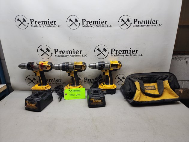 Image for (3) DeWalt Cordless Drills.