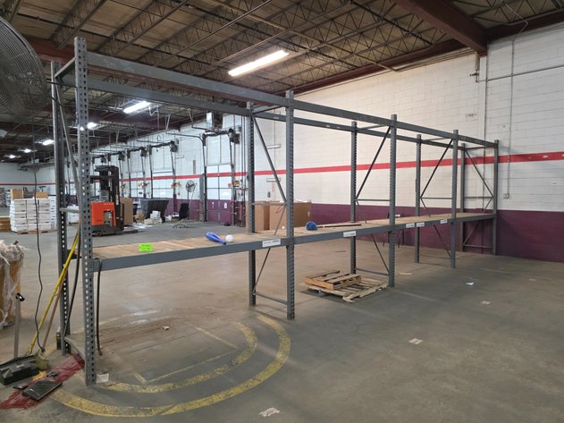 Image for Section of Teardrop Style Pallet Racking.