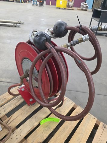 Image for Duro Model 1518, Double Reel Retractable Pneumatic Hose Reel.