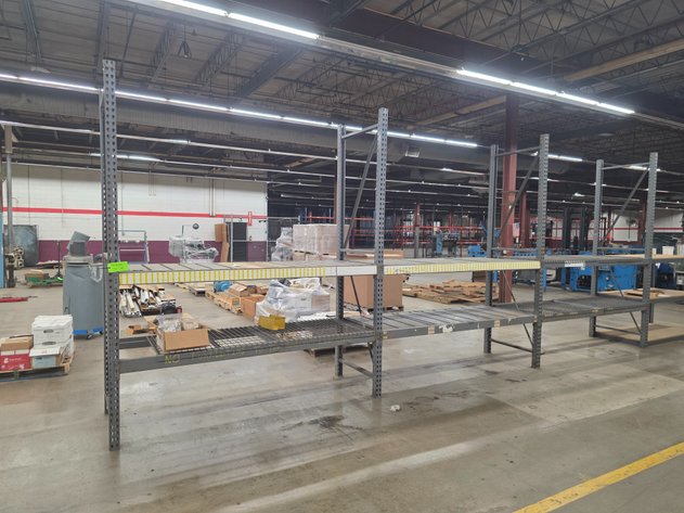 Image for Section of Equipto Teardrop Style Pallet Racking.