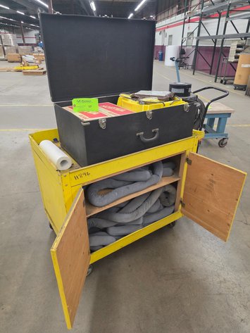 Image for Spill Containment Rolling Cart w/ Supplies.